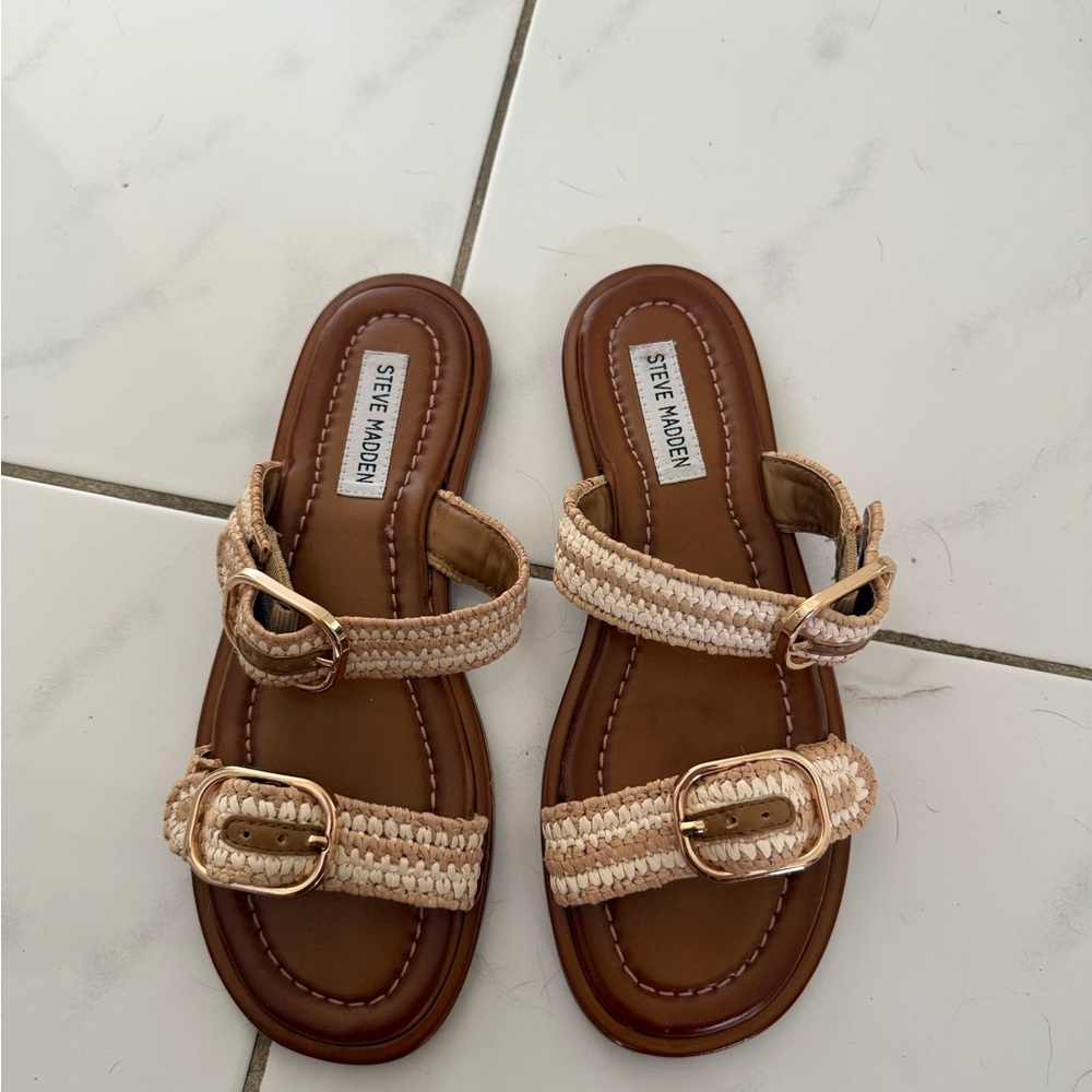 Steve Madden raffia sandals